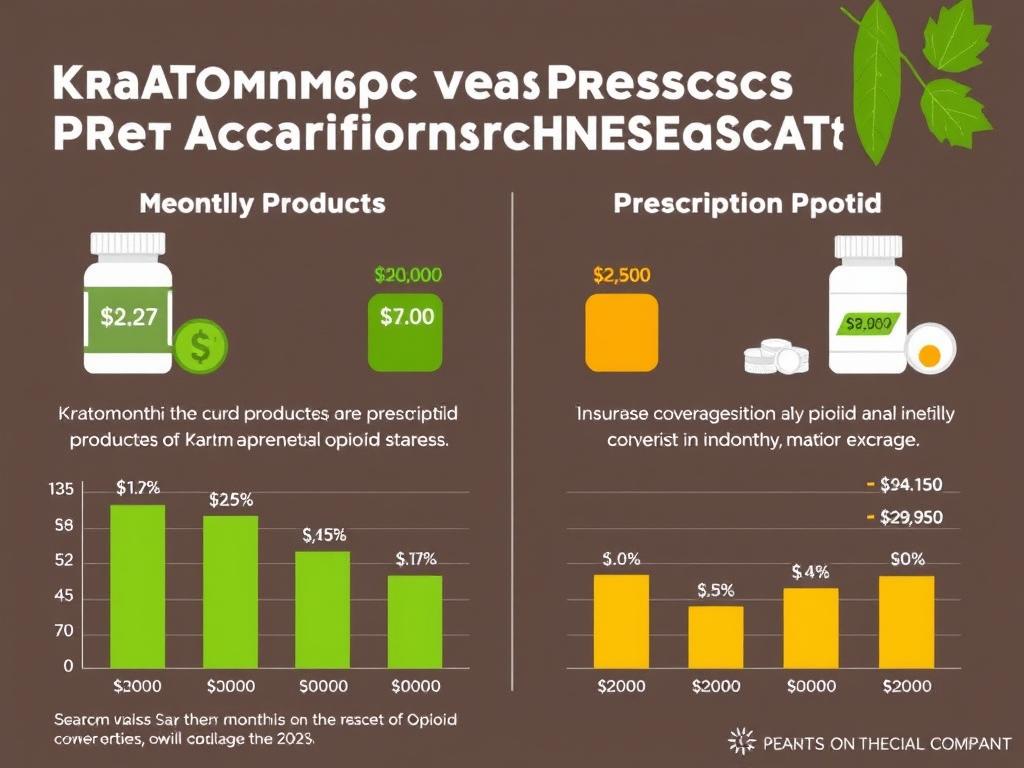 Cost comparison chart between kratom vs pharmaceutical pain medications showing price differences Cost comparison chart between kratom vs pharmaceutical pain medications showing price differences