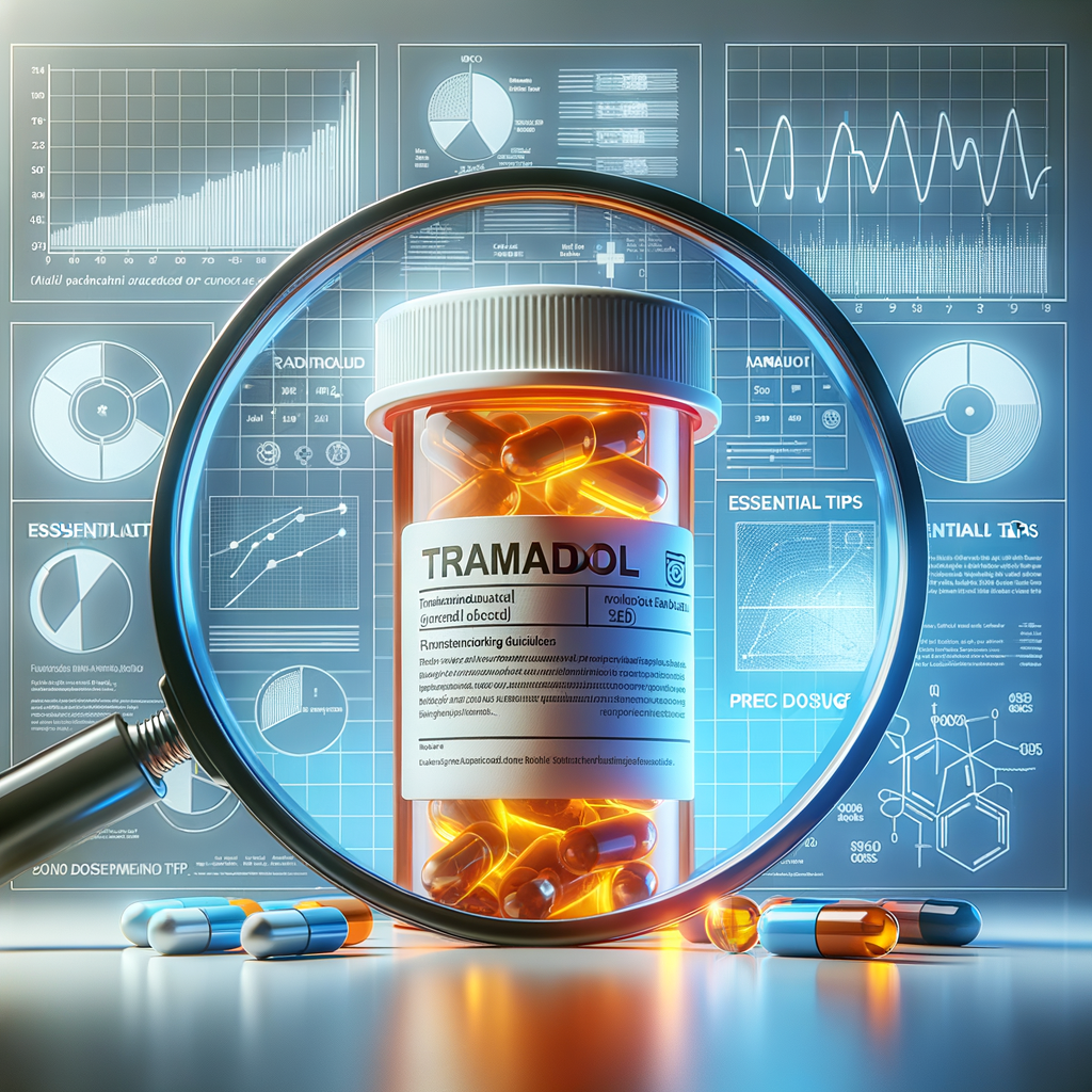 Generate an eye-catching, high-quality featured image prompt for a blog post about: Tramadol Dosage: