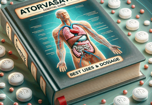 Generate an eye-catching, high-quality featured image prompt for a blog post about: atorvastatin: Es