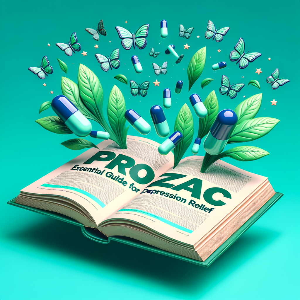 Generate an eye-catching, high-quality featured image prompt for a blog post about: Prozac: Essentia