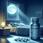 Generate an eye-catching, high-quality featured image prompt for a blog post about: Mirtazapine for