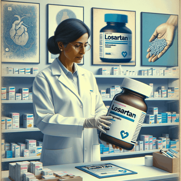 Generate an eye-catching, high-quality featured image prompt for a blog post about: Losartan Blood P