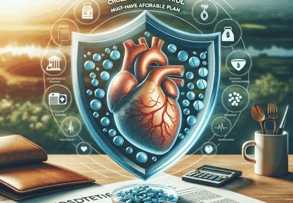 Generate an eye-catching, high-quality featured image prompt for a blog post about: Rosuvastatin Cho