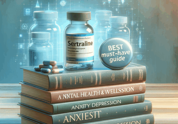 Generate an eye-catching, high-quality featured image prompt for a blog post about: Sertraline for A