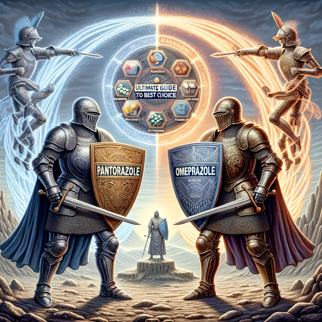 Generate an eye-catching, high-quality featured image prompt for a blog post about: Pantoprazole vs