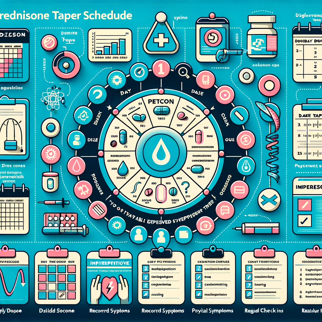 Generate an eye-catching, high-quality featured image prompt for a blog post about: Prednisone Taper
