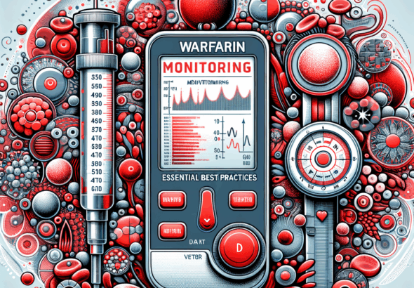 Generate an eye-catching, high-quality featured image prompt for a blog post about: Warfarin Blood T