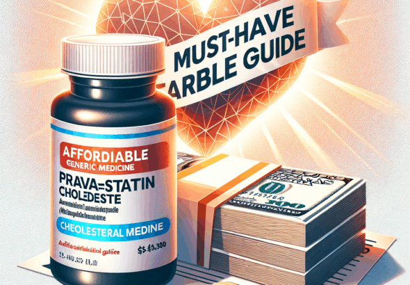 Generate an eye-catching, high-quality featured image prompt for a blog post about: Pravastatin Chol