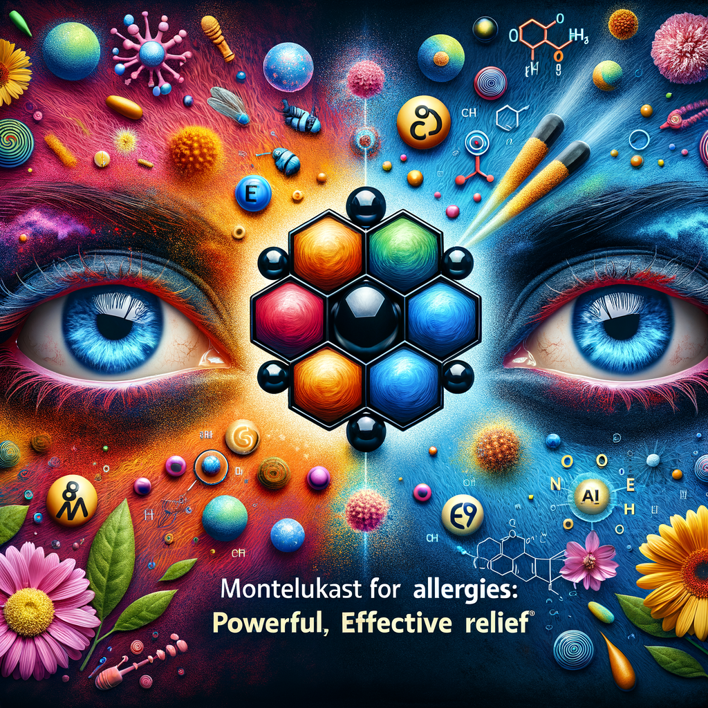 Generate an eye-catching, high-quality featured image prompt for a blog post about: Montelukast for