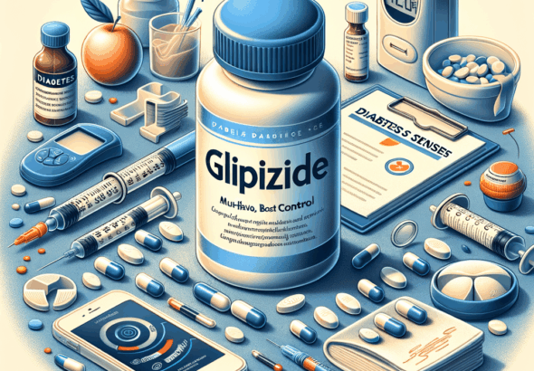 Generate an eye-catching, high-quality featured image prompt for a blog post about: Glipizide for Di