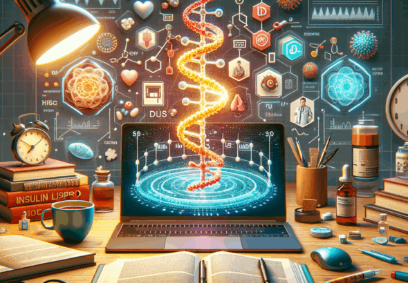 Generate an eye-catching, high-quality featured image prompt for a blog post about: Insulin Lispro H