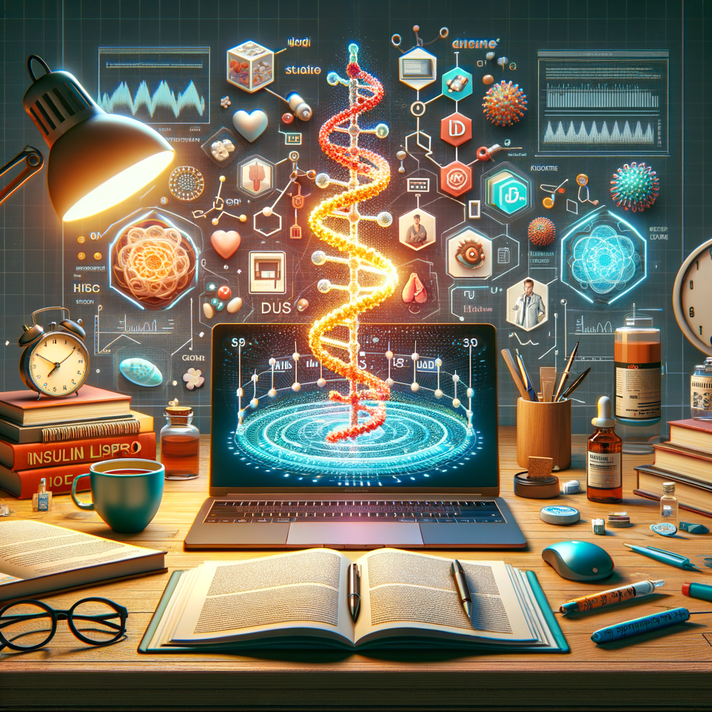 Generate an eye-catching, high-quality featured image prompt for a blog post about: Insulin Lispro H