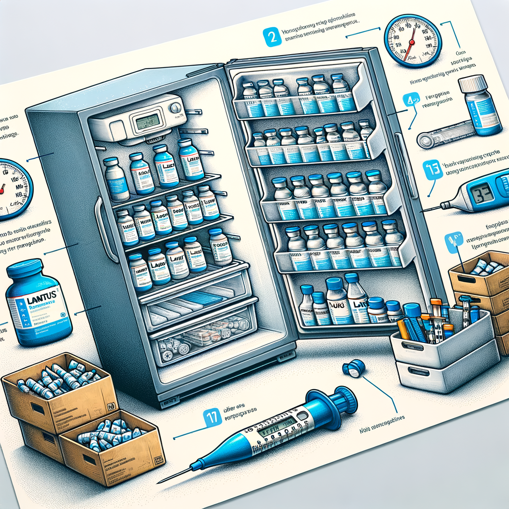 Generate an eye-catching, high-quality featured image prompt for a blog post about: Lantus Insulin S