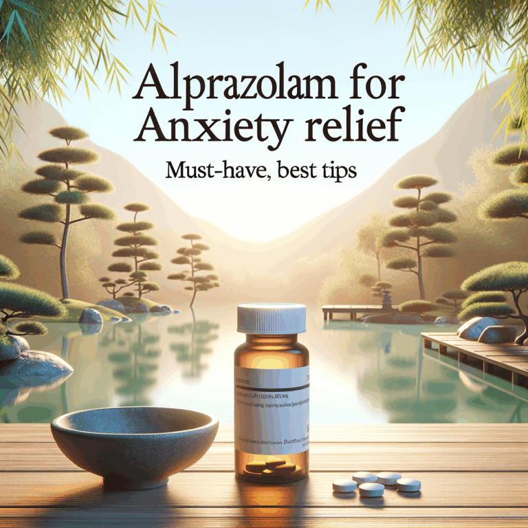 Generate an eye-catching, high-quality featured image prompt for a blog post about: Alprazolam for A