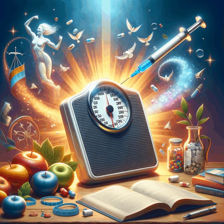 Generate an eye-catching, high-quality featured image prompt for a blog post about: Liraglutide Weig