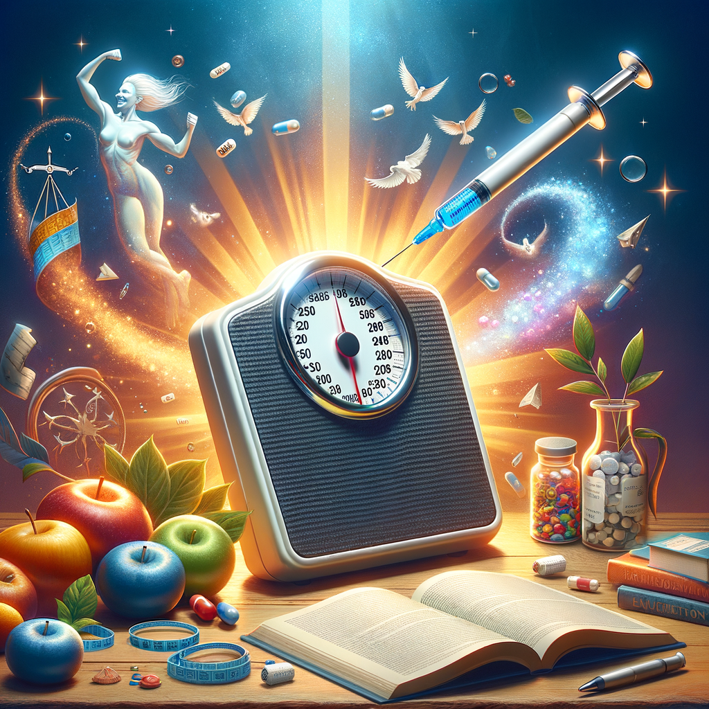 Generate an eye-catching, high-quality featured image prompt for a blog post about: Liraglutide Weig