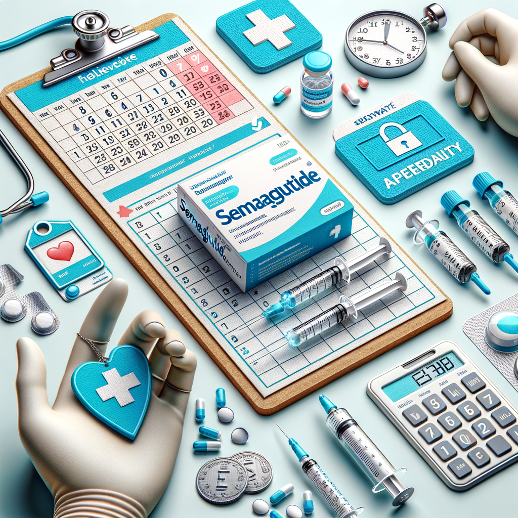 Generate an eye-catching, high-quality featured image prompt for a blog post about: Semaglutide Week