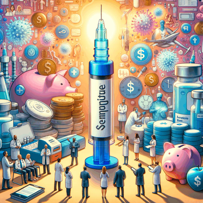 Generate an eye-catching, high-quality featured image prompt for a blog post about: Semaglutide Week