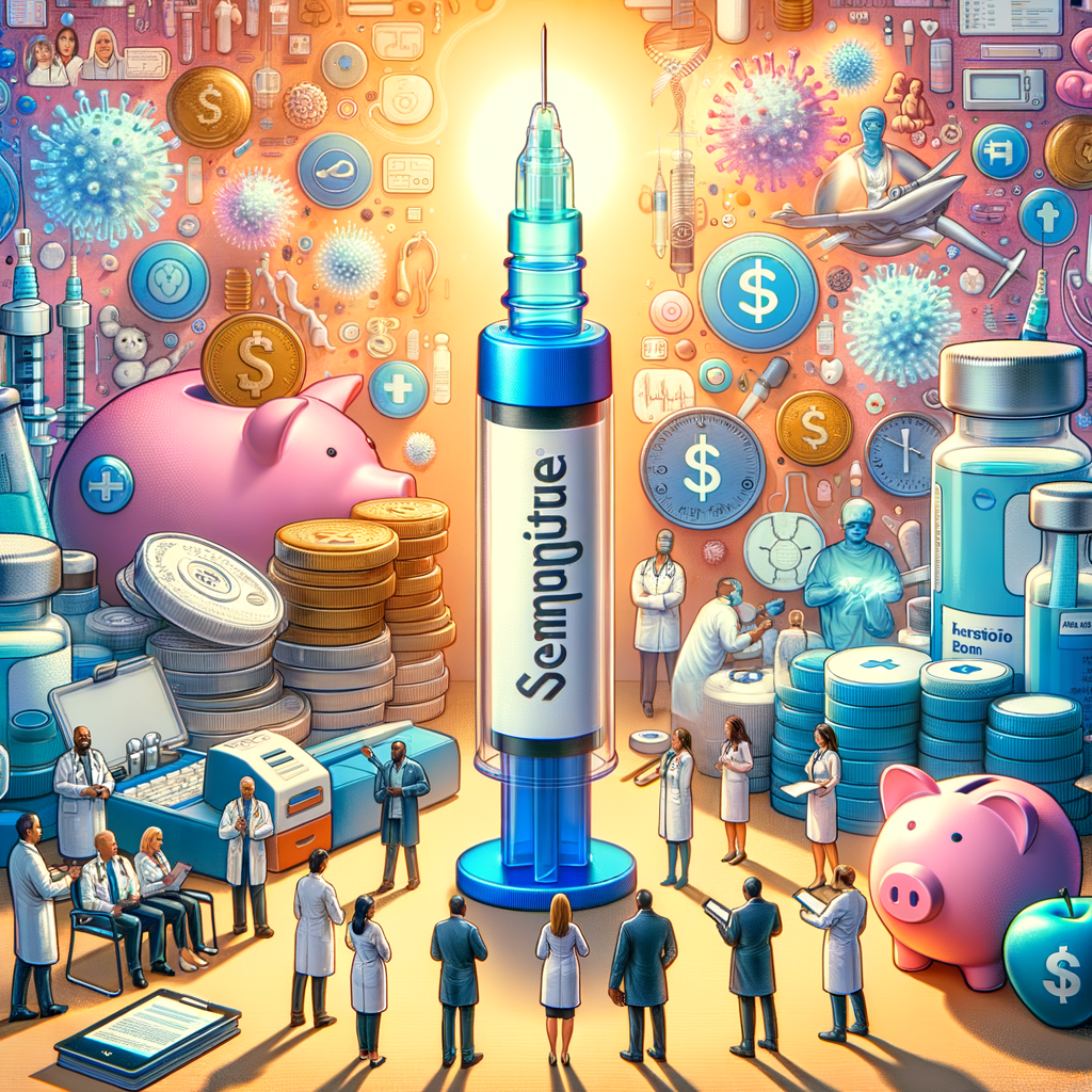 Generate an eye-catching, high-quality featured image prompt for a blog post about: Semaglutide Week