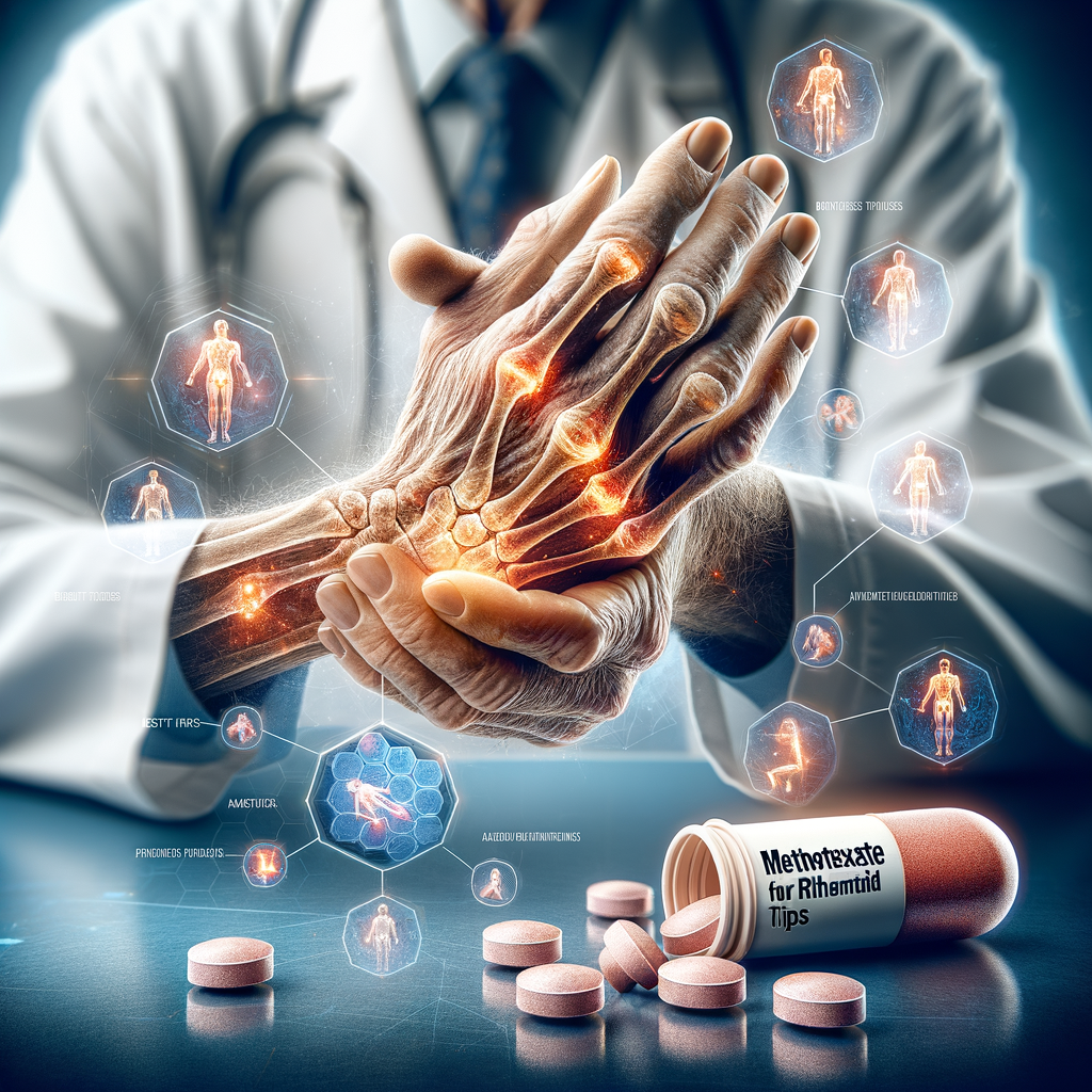 Generate an eye-catching, high-quality featured image prompt for a blog post about: Methotrexate for